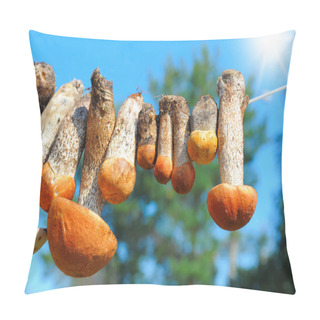 Personality  Mushrooms Hanging On The Rope Pillow Covers