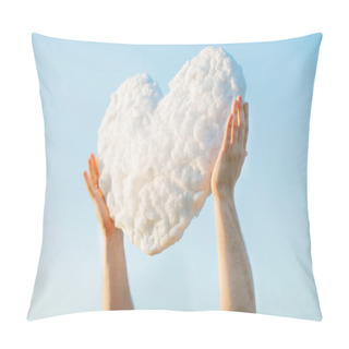 Personality  Young Man Get The Heart - Cloud To Make Proffer To His Girlfrien Pillow Covers