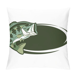Personality  Bass Fish Pillow Covers