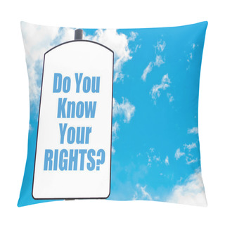 Personality  Do You Know Your Rights? Pillow Covers