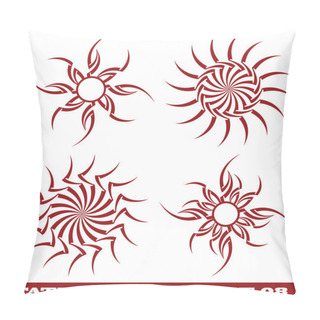 Personality  Tattoo Sun Pillow Covers