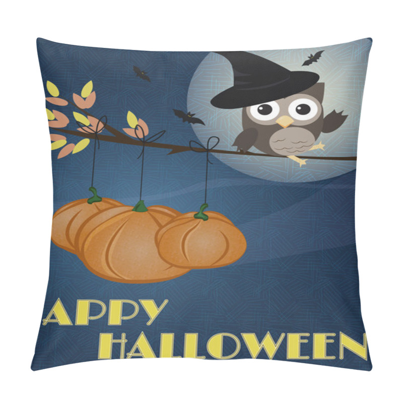 Personality  Owl Happy Halloween Pillow Covers