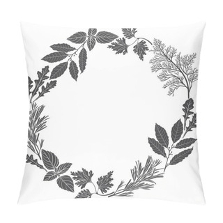 Personality  Spices And Herbs Frame Pillow Covers