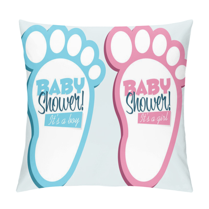 Personality  Baby Feet Invitation Cards pillow covers