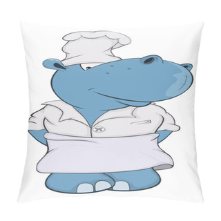 Personality  Little Hippopotamus. Pillow Covers