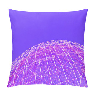 Personality  Minimal Futuristic Architecture. Building Ball Pillow Covers