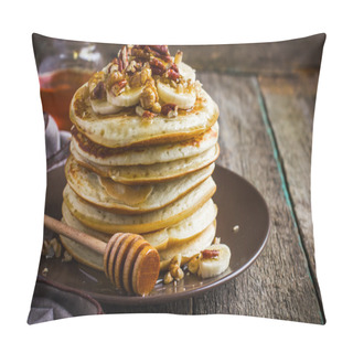 Personality  Pancakes With Banana And Honey Pillow Covers