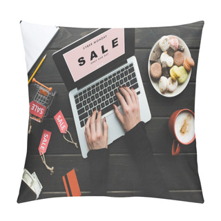 Personality  Online Shopping With Laptop Pillow Covers