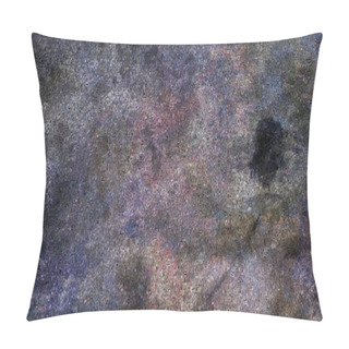 Personality  Abstraction. Purple Colors, Image Composed Entirely Of Words Pillow Covers