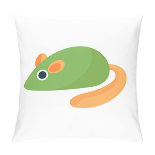 Personality  Vector Mouse On White Background Pillow Covers