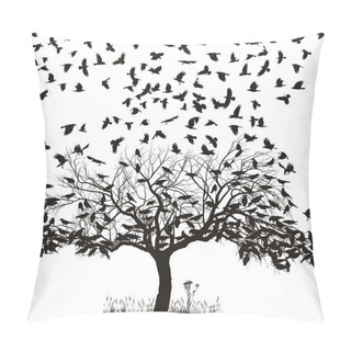 Personality  Crows In A Tree Pillow Covers