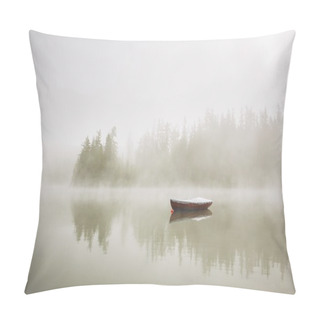 Personality  Boat In Mysterious Fog Pillow Covers