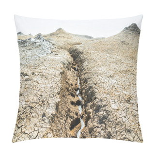 Personality  The Flow Of Mud Emanating From A Mud Volcano Pillow Covers