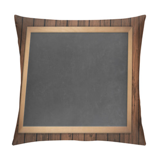 Personality  Blackboard On A Wooden Wall Pillow Covers