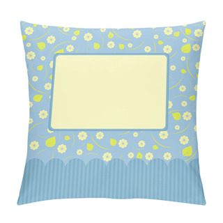 Personality  Vintage Floral Card With Flowers. Pillow Covers