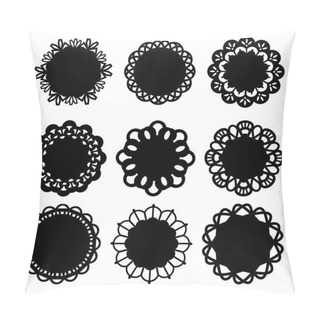 Personality  Floral Doily Lace Decoration Design Elements Pillow Covers