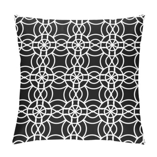 Personality  Design Seamless Monochrome Grating Pattern Pillow Covers