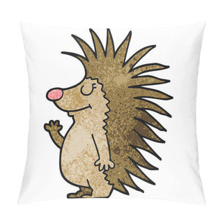 Personality  Cartoon Doodle Spiky Hedgehog Pillow Covers