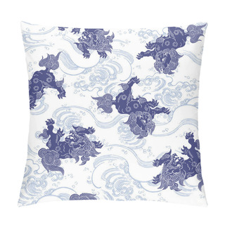 Personality  Oriental Lion Pillow Covers