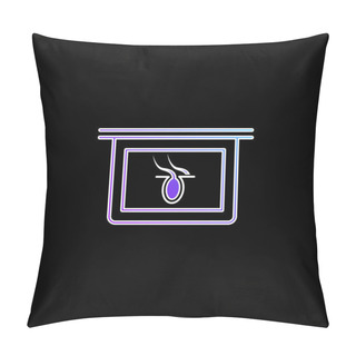 Personality  Body Part X Ray Internal Vision Blue Gradient Vector Icon Pillow Covers