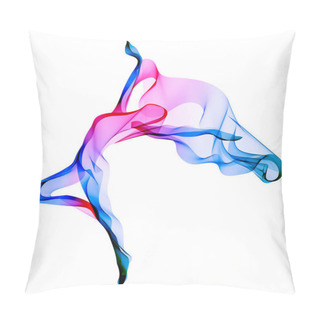 Personality  Abstract Dancer, Woman Silhouette Over White Pillow Covers