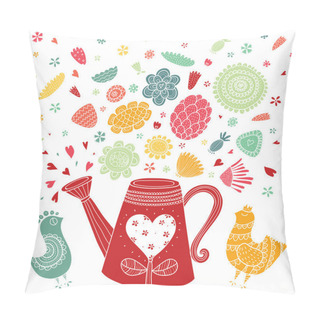 Personality  Romantic Floral Background Pillow Covers