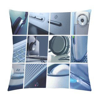 Personality  Technology Montage II Pillow Covers