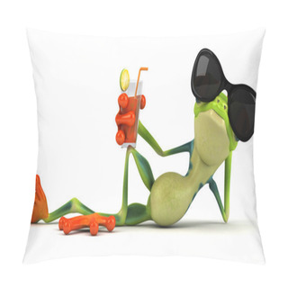 Personality  Cool Frog Pillow Covers