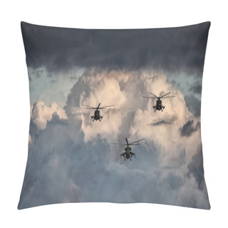 Personality  Group Of  Combat Helicopters Pillow Covers