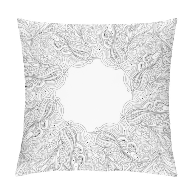 Personality  Monochrome Floral Background pillow covers