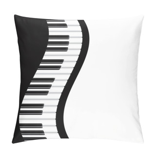 Personality  PianoBorderWavyV Pillow Covers
