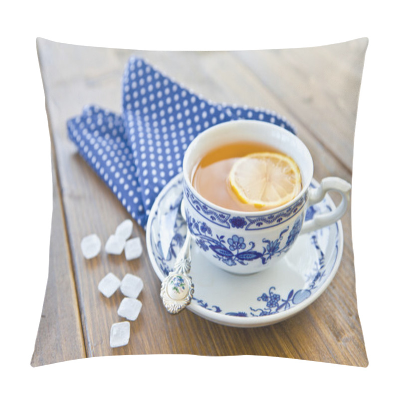 Personality  Hot Tea With A Slice Of Lemon Pillow Covers
