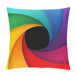 Personality  Swirly Colorful Paper Background Pillow Covers