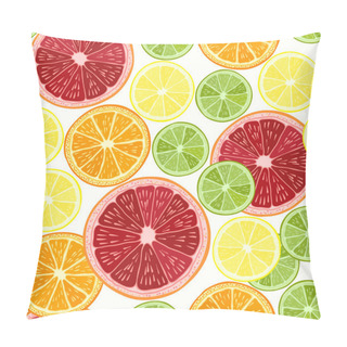 Personality  Seamless Pattern With  Citrus Fruits Pillow Covers