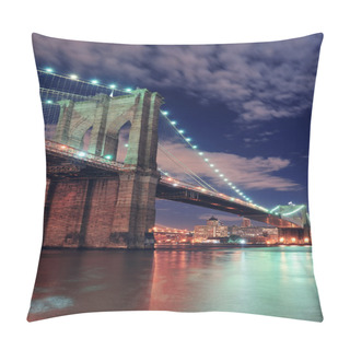 Personality  Urban Bridge Night Scene Pillow Covers