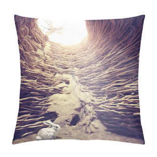 Personality   Rabbit In The Deep Hole Pillow Covers