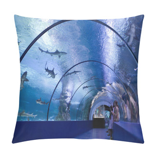 Personality  Children In A Water Tunnel Pillow Covers