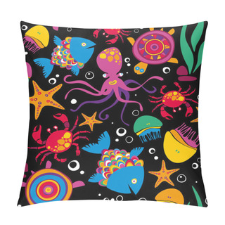 Personality  Sea Animals. Background. Nature. Pillow Covers