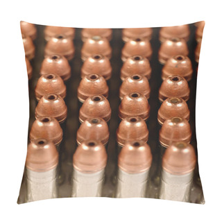 Personality  The Carabine Cartridges. Military Backgr Pillow Covers