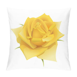 Personality  Yellow Rose Flower Pillow Covers