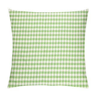 Personality  Green Checkered Tablecloth Background Pillow Covers