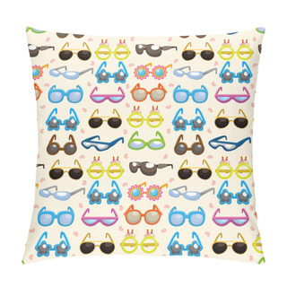 Personality  Seamless Sunglasses Pattern Pillow Covers