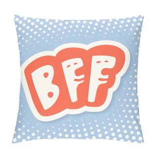Personality  BFF. Best Friends Forever. Pillow Covers