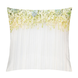 Personality  Flora Backdrop With White Cloth Pillow Covers