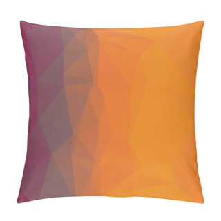 Personality  Purple And Red Gradient Background With Triangles Pattern Pillow Covers