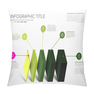 Personality  Vector Infographic Layers Template Pillow Covers