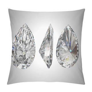Personality  Three Views Of Pear Diamond Pillow Covers