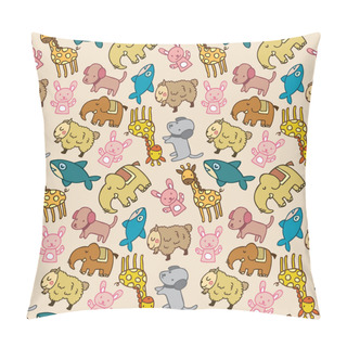 Personality  Seamless Cute Animals Pillow Covers