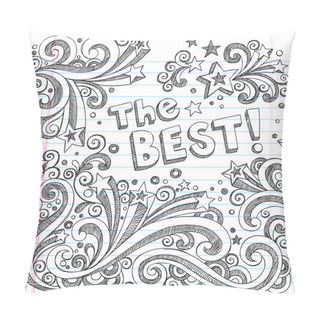 Personality  The Best Sketchy Doodles Design Elements Vector Set Pillow Covers