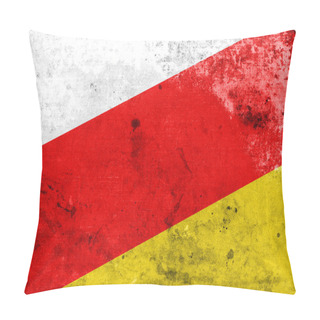 Personality  South Ossetia Flag With A Vintage And Old Look Pillow Covers